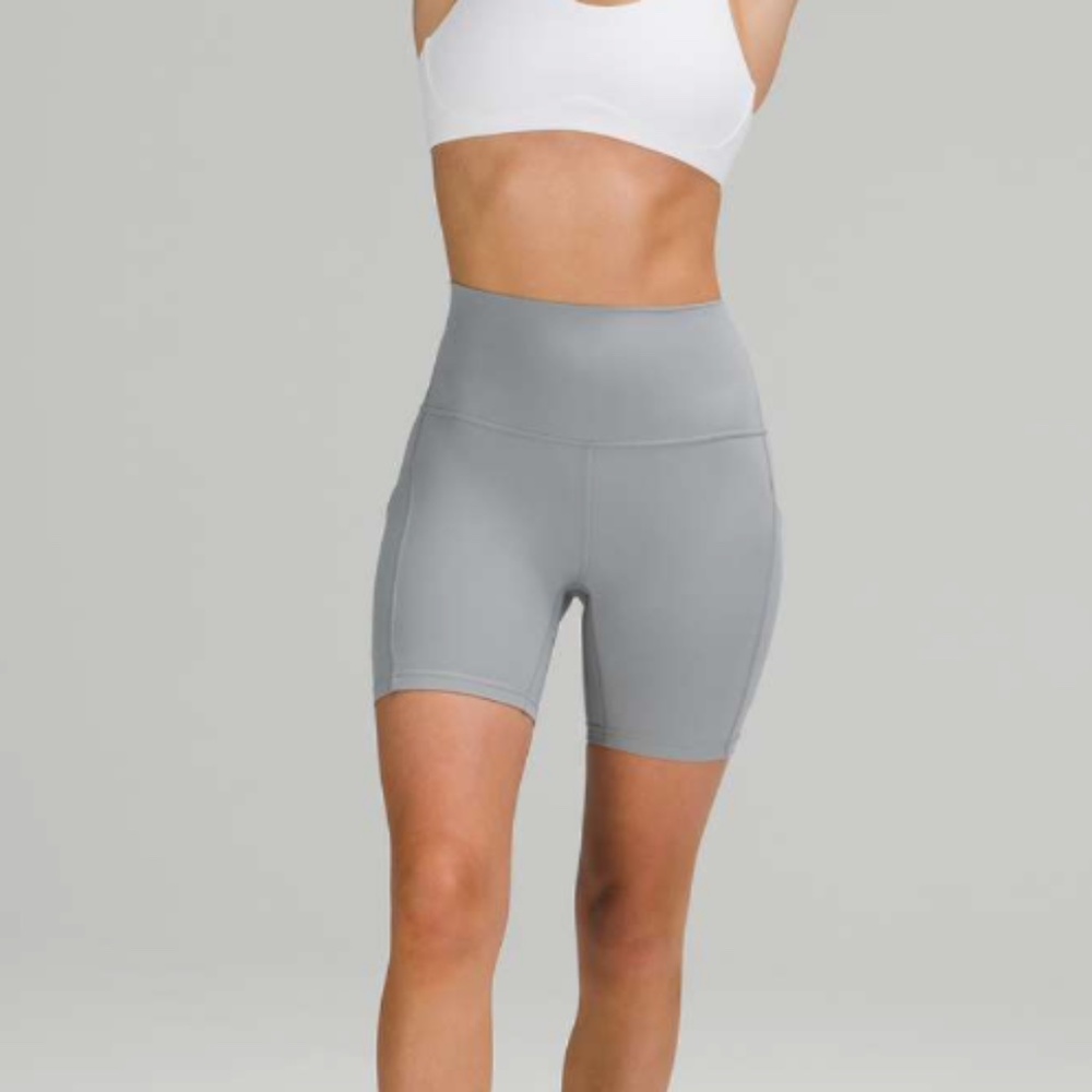 Lululemon Align High Rise Short 6" *Pockets Rhino Grey